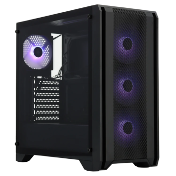 Компьютерный корпус XASTRA A500 4ARGB Black (A500-BK-FC120ARGB-4F-GL)
